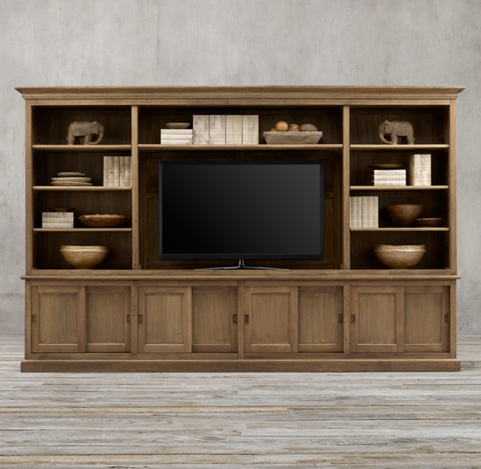 20th C. English Slider Media System | RH