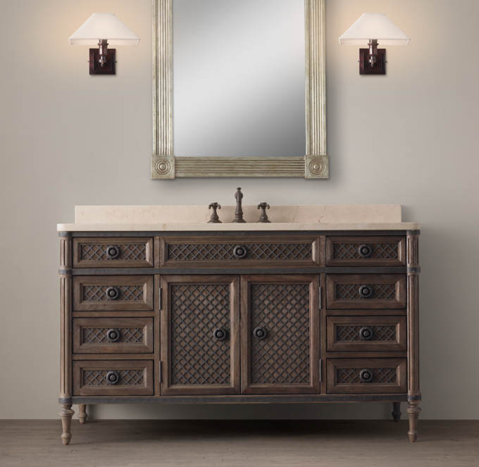 1930s Laboratory Stainless Steel Double Vanity Sink