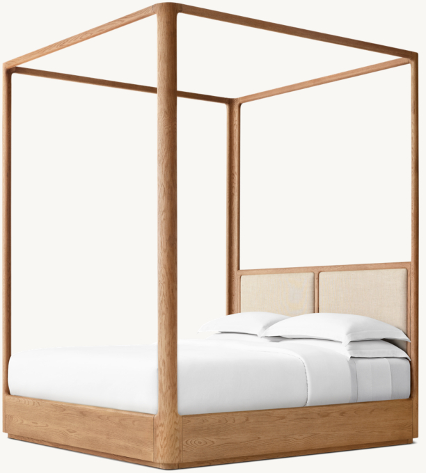 Trieste Fabric Canopy Bed