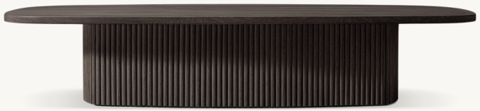 Mulholland Pedestal Rectangular Coffee Table | RH