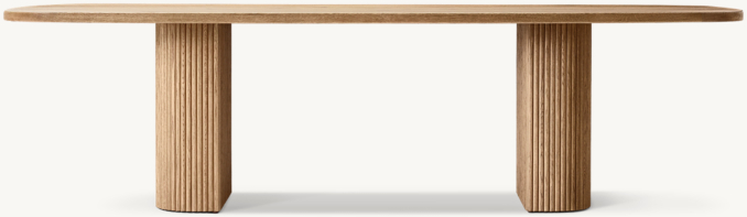 Mulholland Emperador Pedestal Rectangular Dining Table