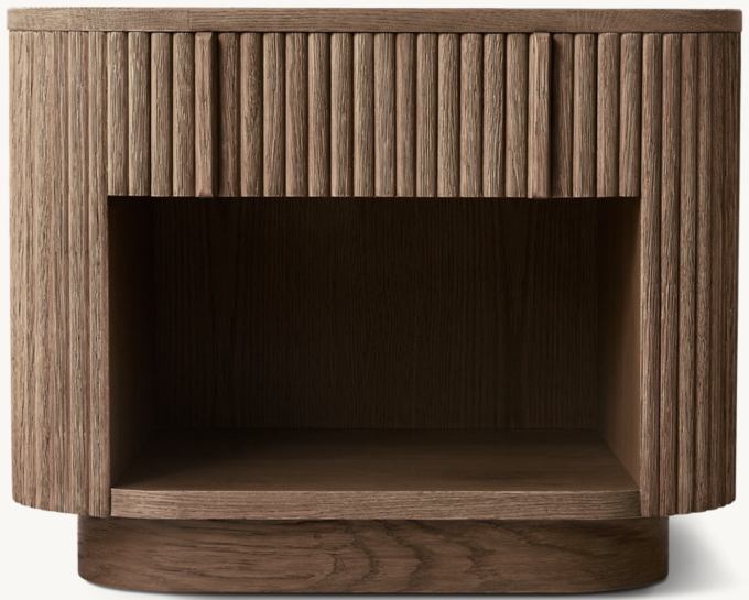 66cm nightstand shown in Brown Oak.