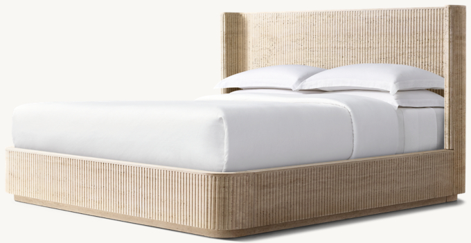 Byron Reeded Stone Shelter Bed