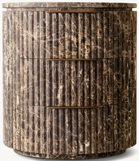 Shown in Brown Emperador Marble.
