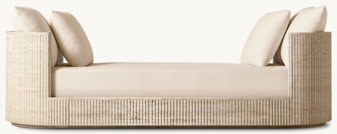 Byron Reeded Stone Fabric Daybed
