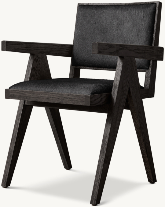 Jakob Framed Hair-On-Hide Dining Armchair