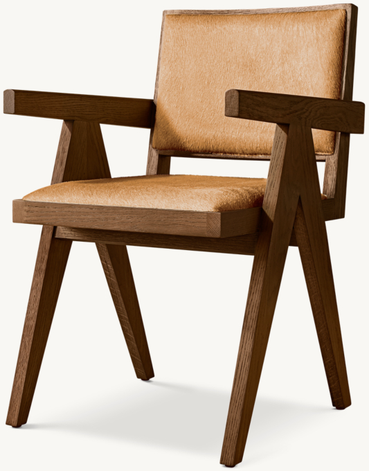 Jakob Framed Hair-On-Hide Dining Armchair