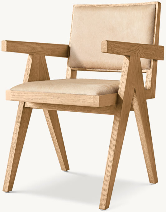 Jakob Framed Hair-On-Hide Dining Armchair