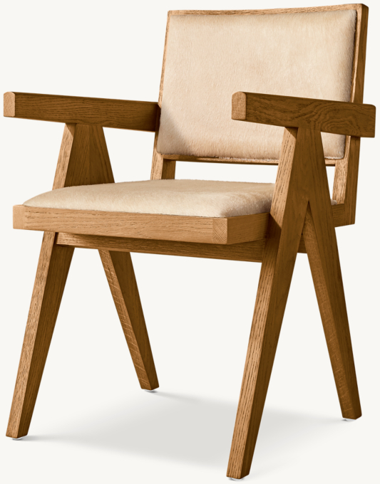 Jakob Framed Hair-On-Hide Dining Armchair