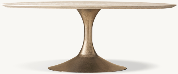 Aero Stone Oval Dining Table