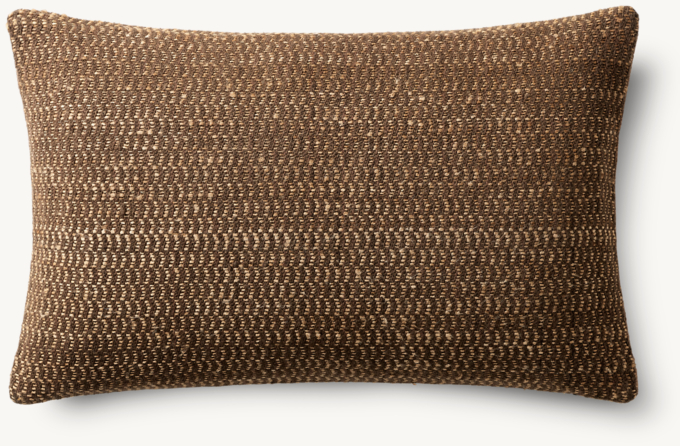 Iara Marled Textured Pillow Cover - Lumbar