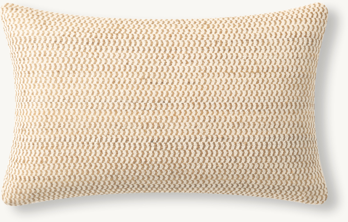 Iara Marled Textured Pillow Cover - Lumbar