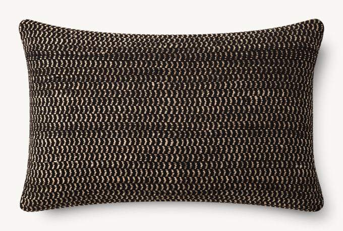 Iara Marled Textured Pillow Cover - Lumbar
