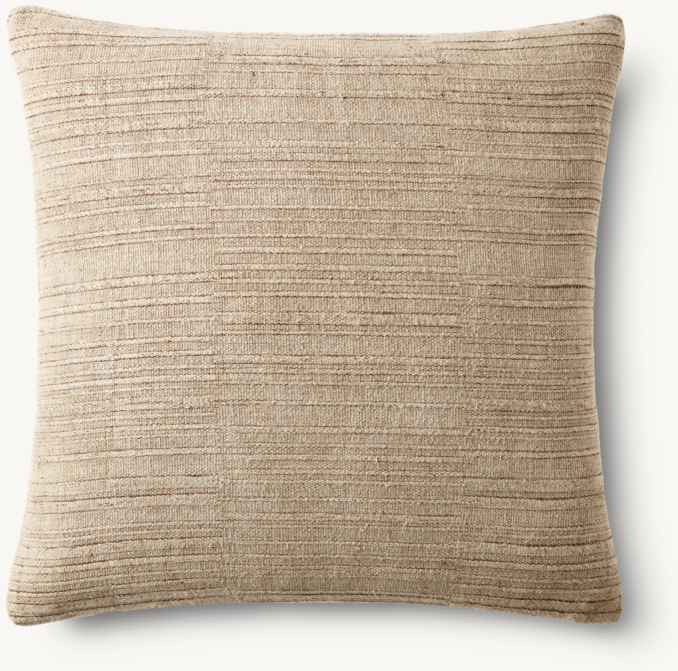 Overhead view of Kavi Irregular Stripe Pillow Cover - Square
