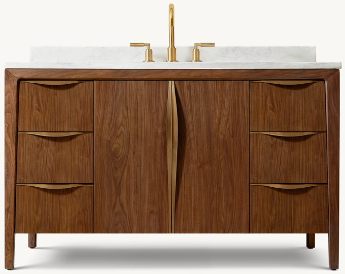 Gael Walnut Single Extra-Wide Vanity