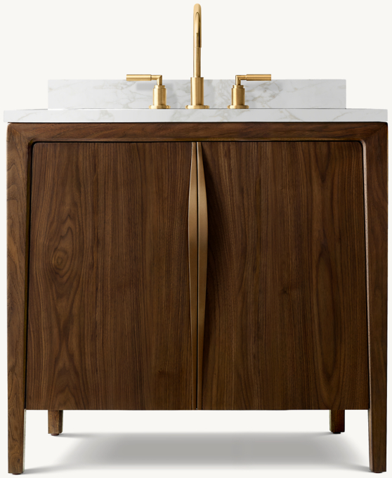 Gael Walnut Single Vanity