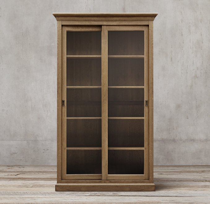 20th C. English Slider Glass DoubleDoor