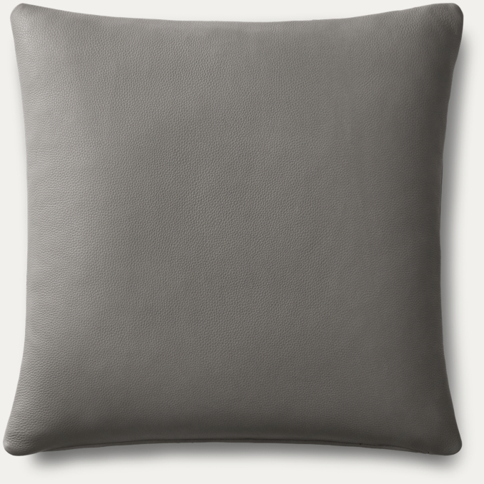Overhead view of Italian Cavallino Knife-Edge Pillow Cover - Square 