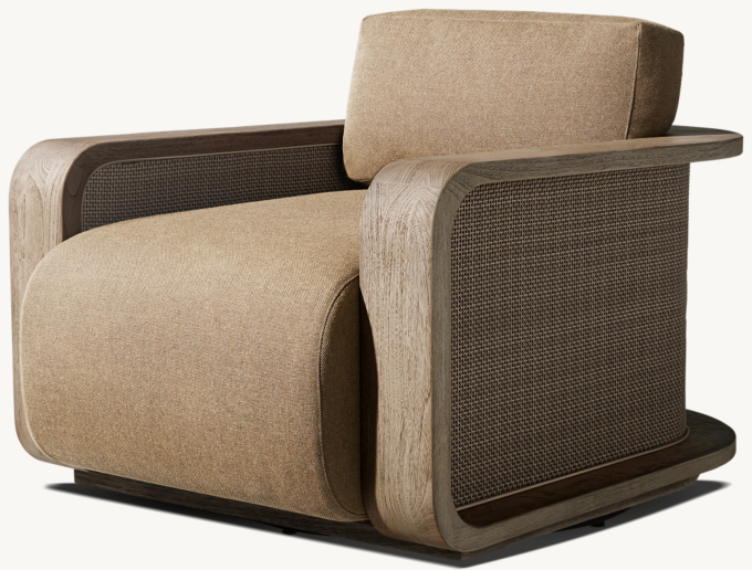 Santiago Teak Swivel Lounge Chair 