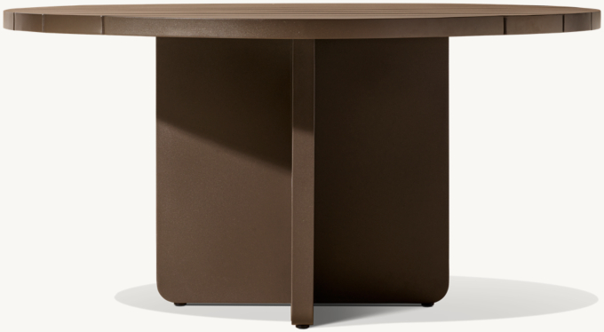 Santiago Aluminum Round Dining Table 