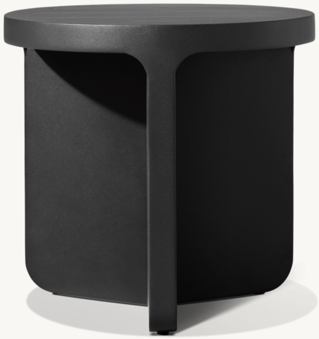 Santiago Aluminum Round Side Table 