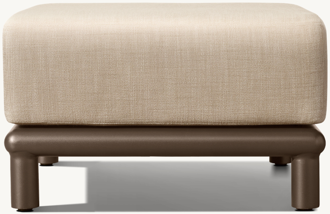 Palma Aluminum Ottoman 