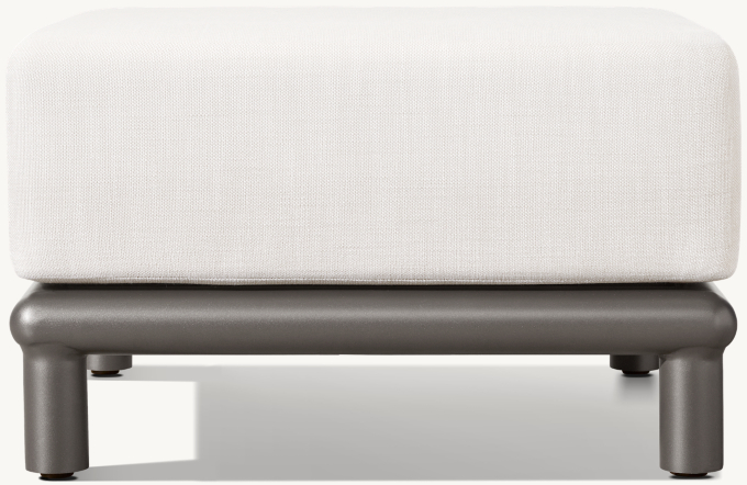 Palma Aluminum Ottoman 