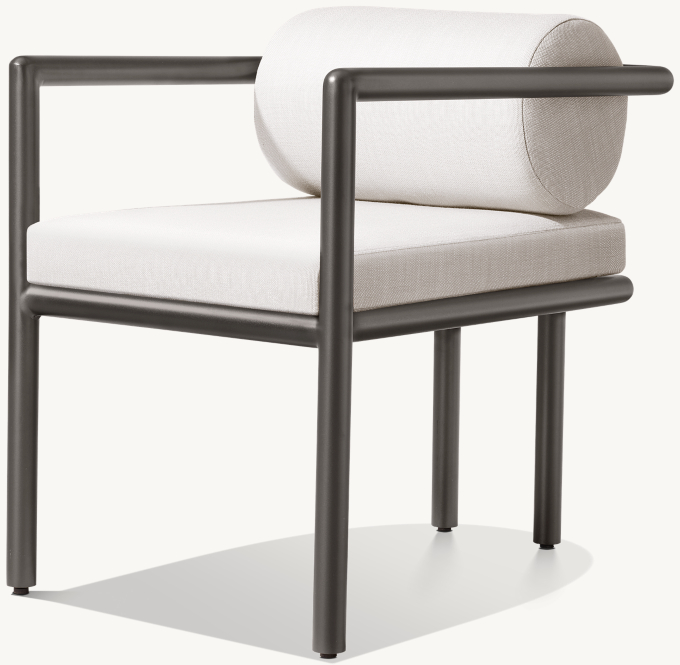 Palma Aluminum Dining Armchair 