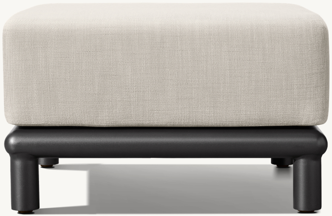 Palma Aluminum Ottoman 