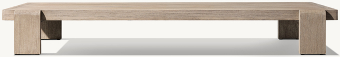 Vigo Teak Rectangular Coffee Table 