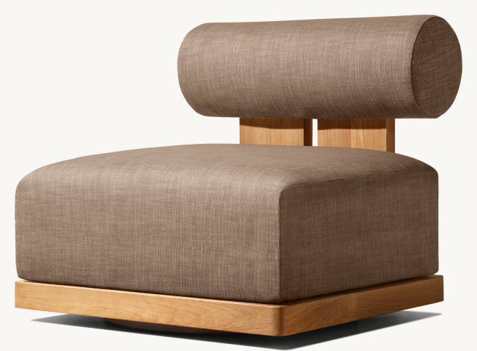 Vigo Teak Swivel Lounge Chair 