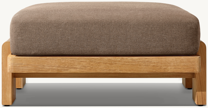 Vigo Teak Ottoman 