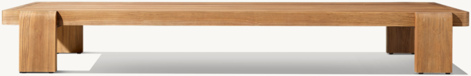Vigo Teak Rectangular Coffee Table 