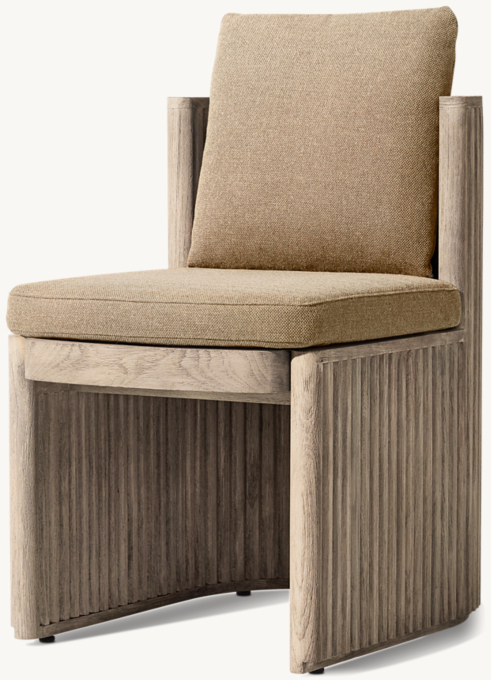 Byron Teak Open-Base Dining Side Chair