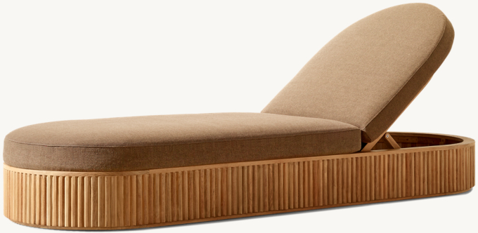 Byron Teak Chaise