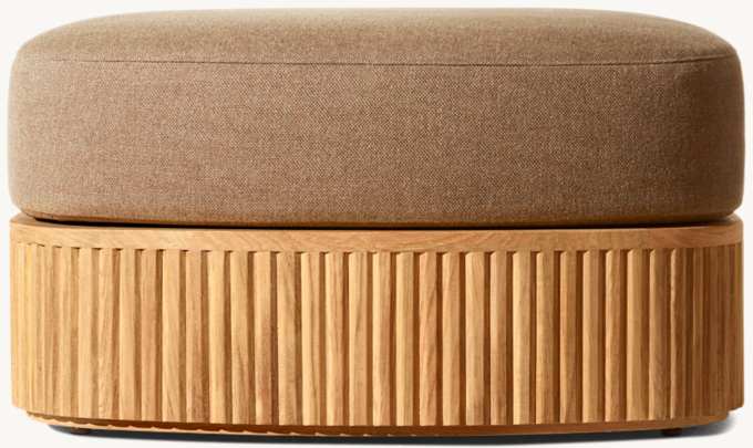 Byron Teak Ottoman