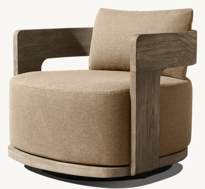 Bronte Teak Swivel Lounge Chair 