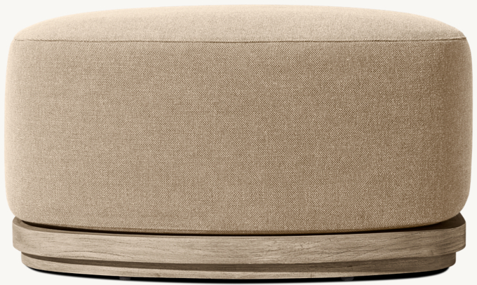 Bronte Teak Ottoman 