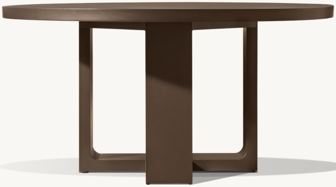 Bronte Aluminum Round Dining Table 
