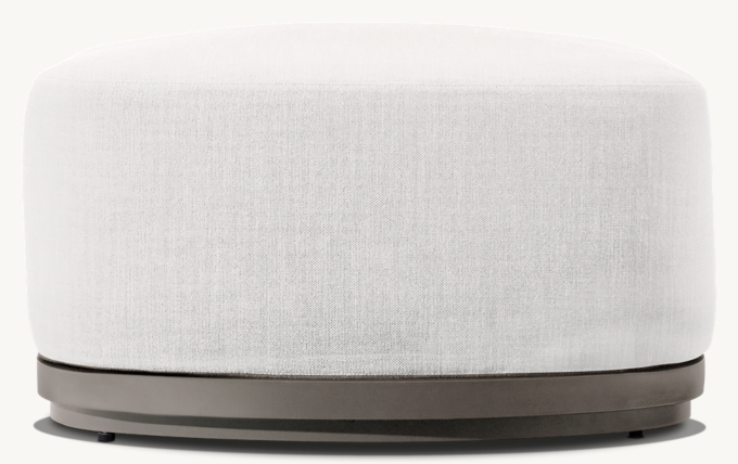 Bronte Aluminum Ottoman 