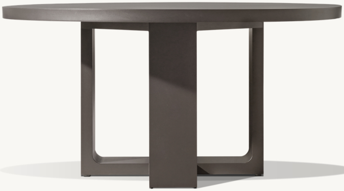 Bronte Aluminum Round Dining Table 