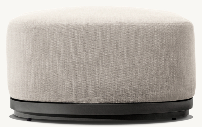 Bronte Aluminum Ottoman 