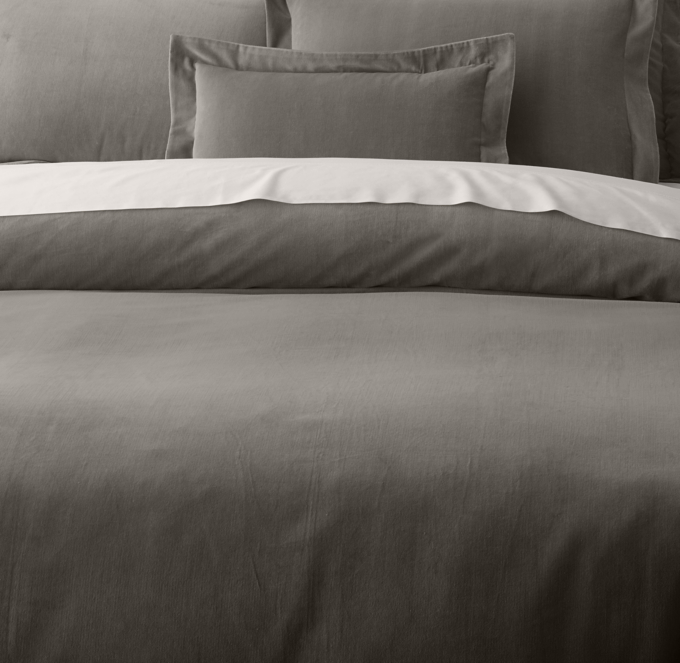 Restoration Hardware 3 cheapest piece Duvet cover KS