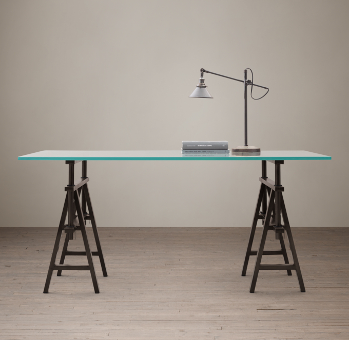 Industrial Sawhorse Desk