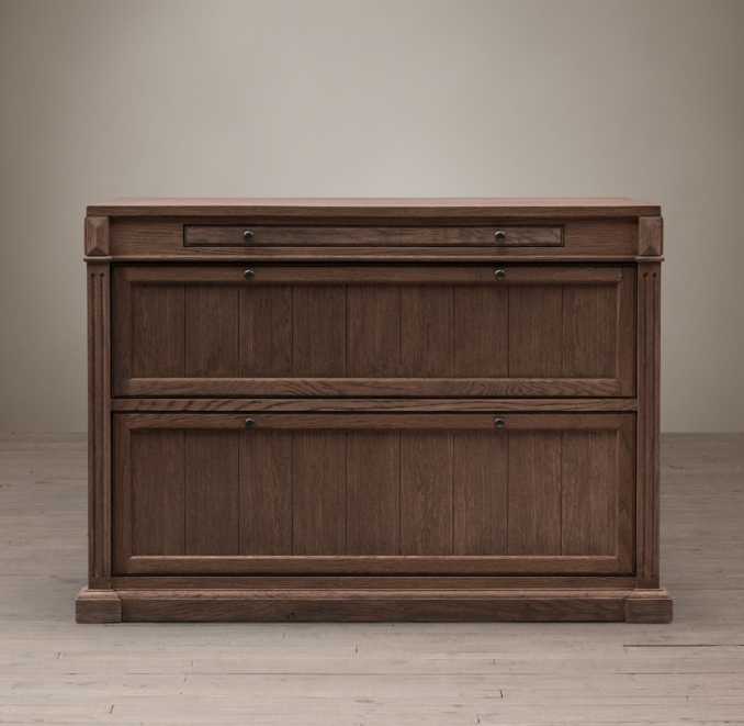 Library Modular 2 Drawer Lateral File Cabinet With Tray