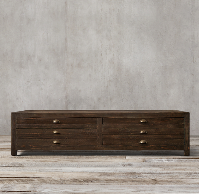 Printmaker's 67" Coffee Table