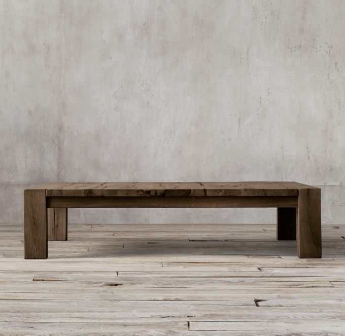 Reclaimed Russian Oak Parsons Coffee Table