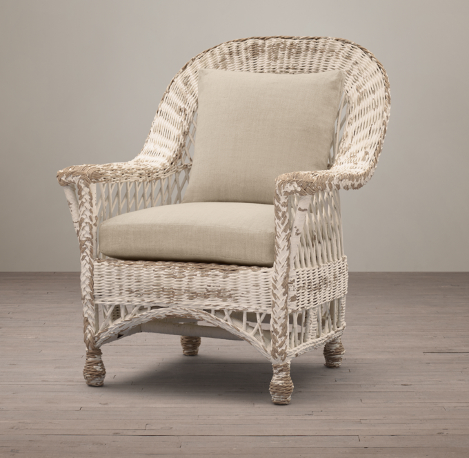 Restoration hardware on sale wicker chairs