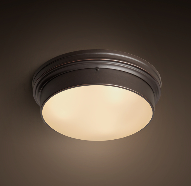Restoration Hardware Flushmount Ceiling Light Shelly Lighting