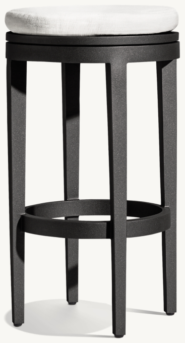 Balmain Aluminum Swivel Bar & Counter Stool 